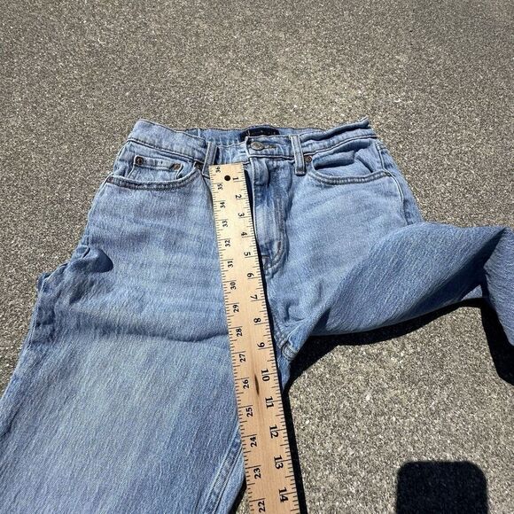 Aeropostale Mom Jeans Womens 8 (26x26.5) Light Blue Mid Rise Denim Festival - Picture 3 of 9